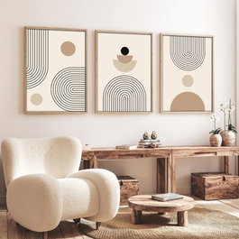 Wallity Huhu261 - Set de 3 cuadros decorativos 50 x 70 cm
